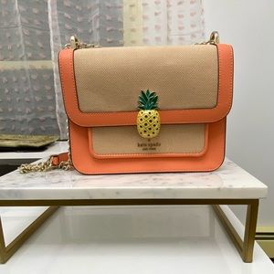 NWOT Kate Spade remi pineapple flap chain crossbody
